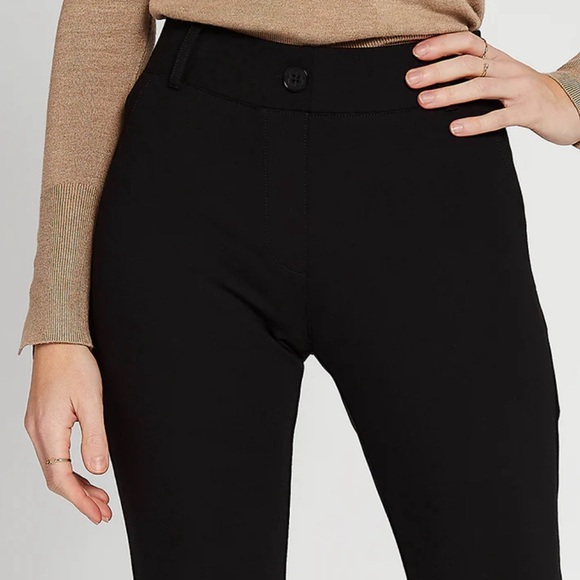 NWOT Betabrand Classic Dress Pant Yoga Pants Straight Black Size Large - Picture 4 of 11